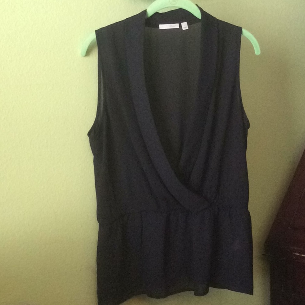 NWOT Halogen Sheer Wrap Front Elastics Waist Sz L